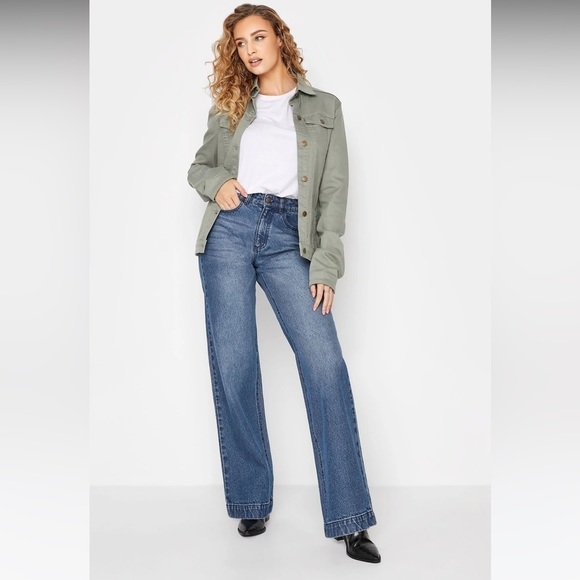 LONG Tall Sally high waist, wide leg jeans. - Picture 13 of 14
